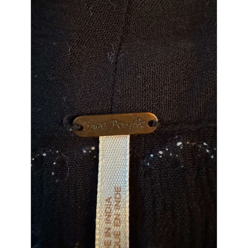 Free People Embroidered Maxi Dress Medium Bohemian Peasant Festival Cottage - Picture 4 of 9